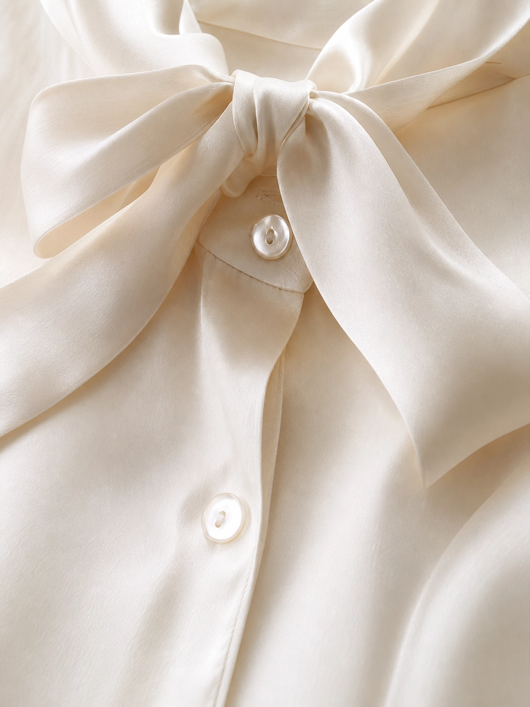 The Lustrous Silk Bow Blouse - Image 4