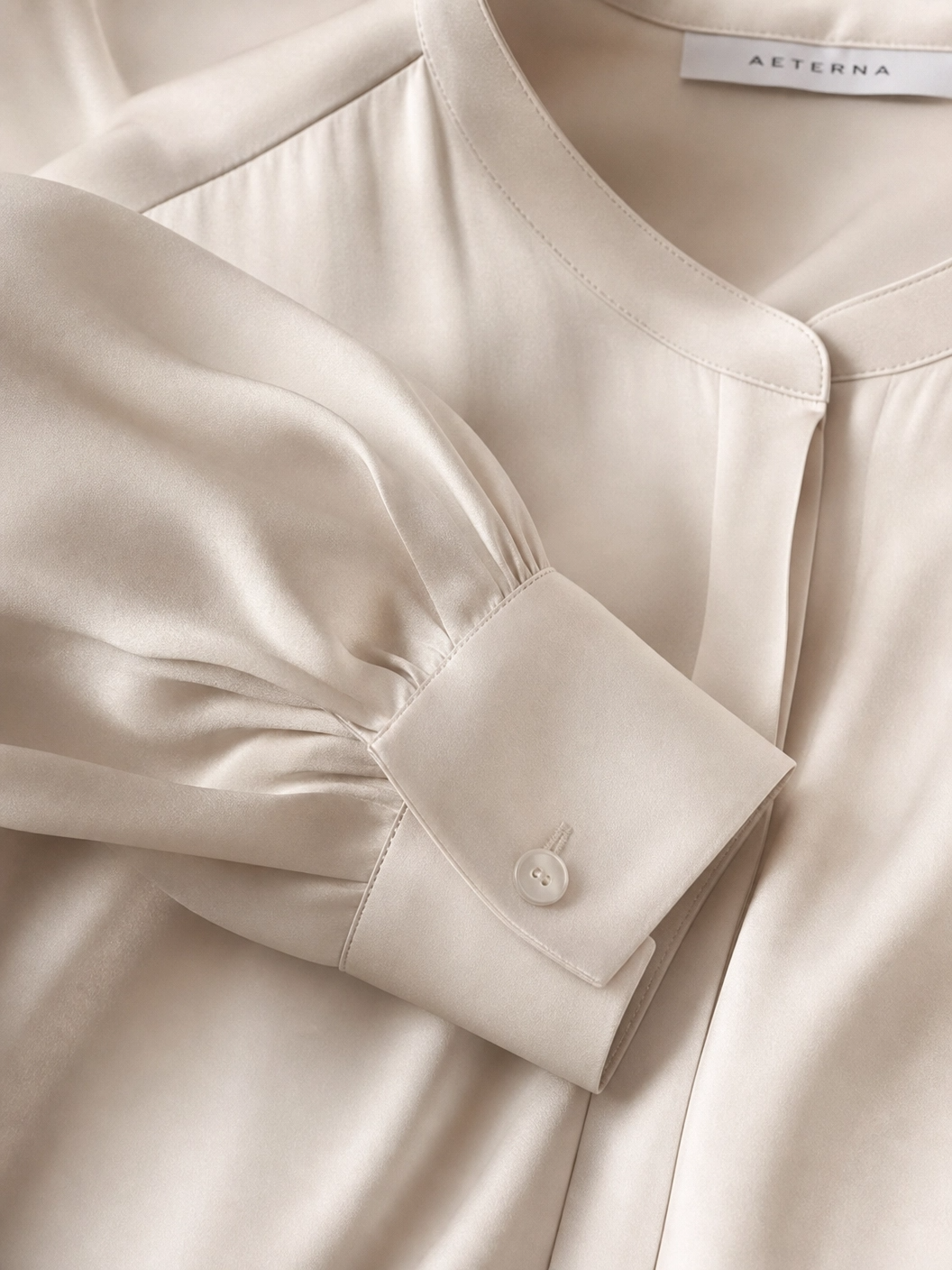 The Lustrous Silk Bow Blouse - Image 3
